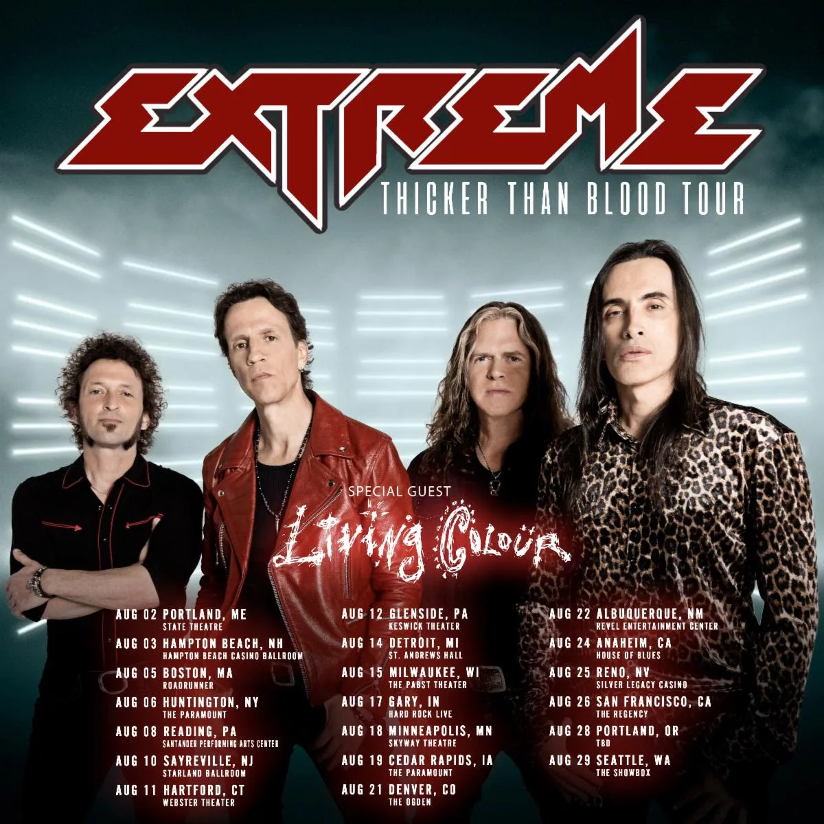Extreme Announce 2023 U.S. Tour With Living Colour, Reveal Two New